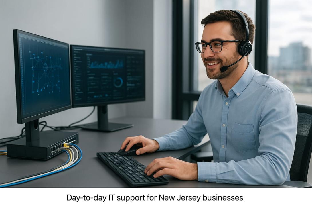 Day-to-day IT support team managing networks and systems for New Jersey businesses.