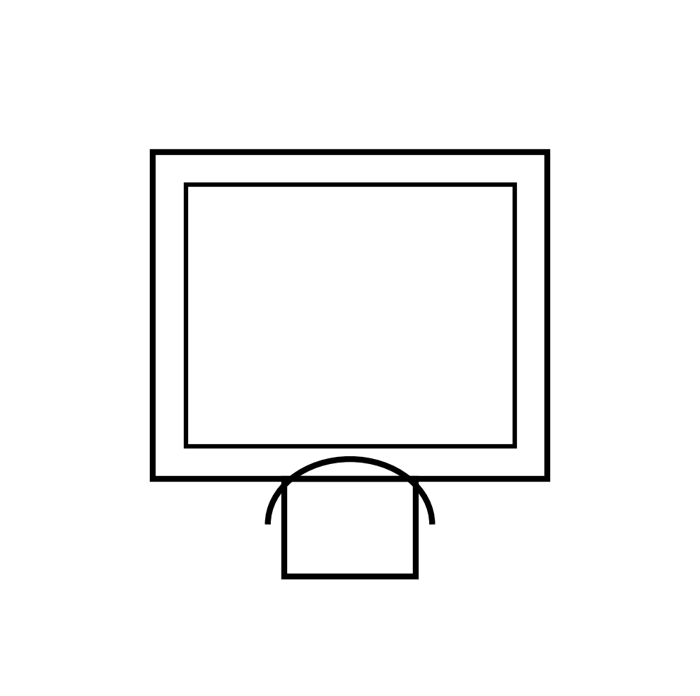 rProfessional icon representing secure document archiving with a document frame and padlock symbol.